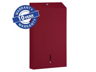 MERIDA STELLA RED LINE SLIM MEGA folded paper towel dispenser, red